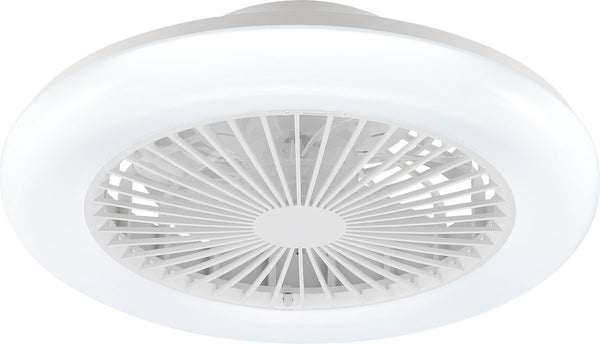 Brilliant montero - plafondventilator - led 20w - cct - 2700k-6500k - dimbaar - afstandsbediening - wit