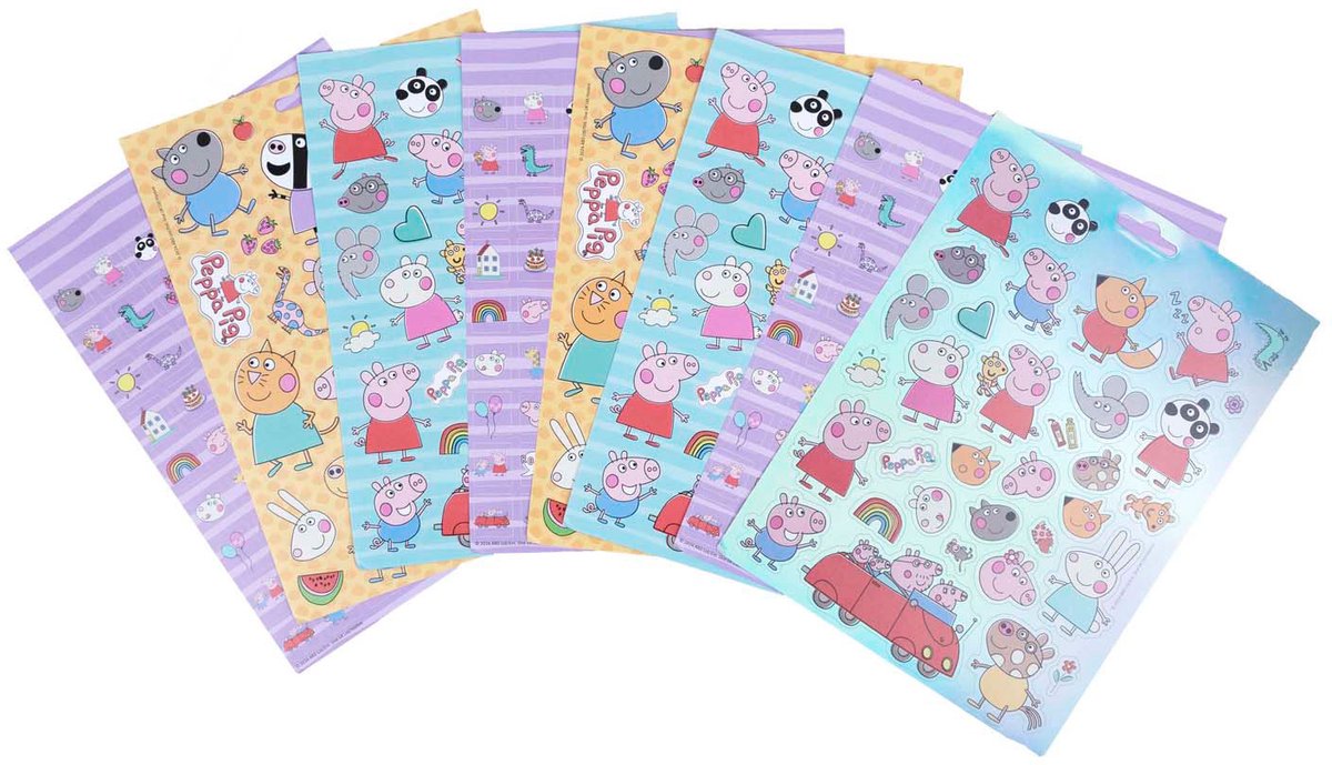 Undercover stickerboek peppa pig met 8 afgesloten