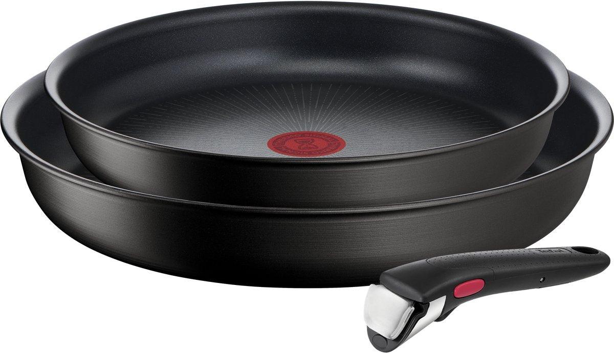 Tefal volumeset 3-delig ( 24 28cm + handgreep)
