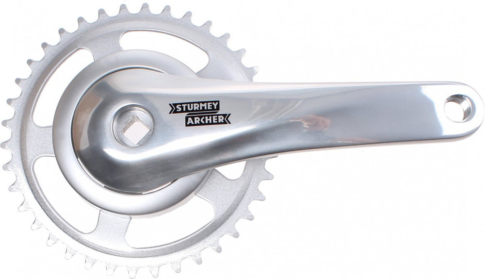 SunRace crankstel 33T, cranklengte 170 mm. zilver, aluminium, spieloos