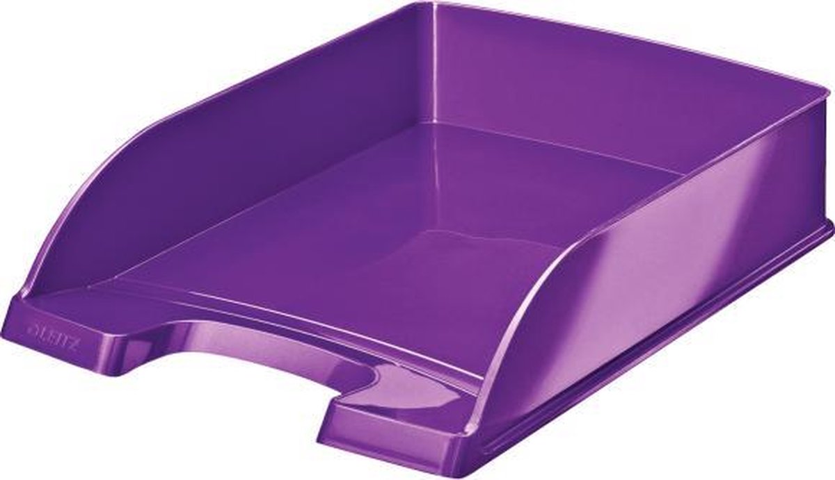 Leitz wow brievenbak - a4 - paars metallic
