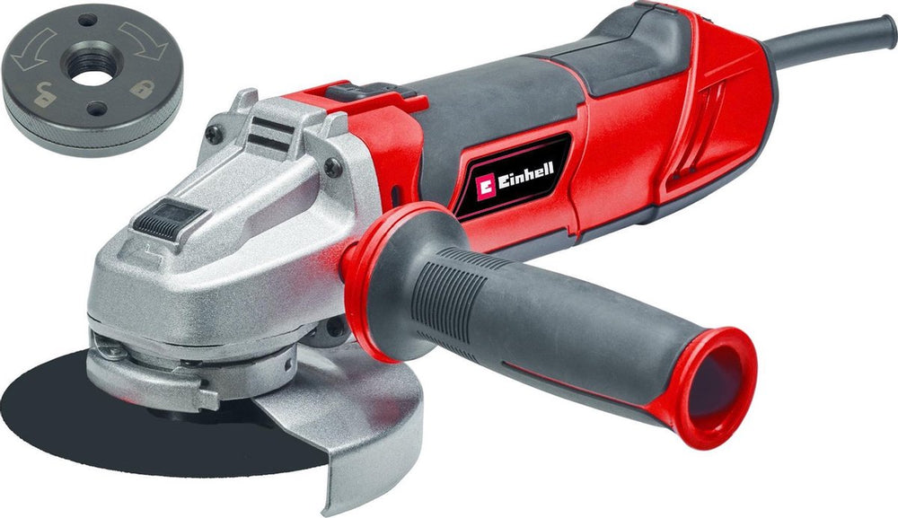 Einhell te-ag 125 1010 ce q haakse slijper (rood zwart, zonder slijpschijf)