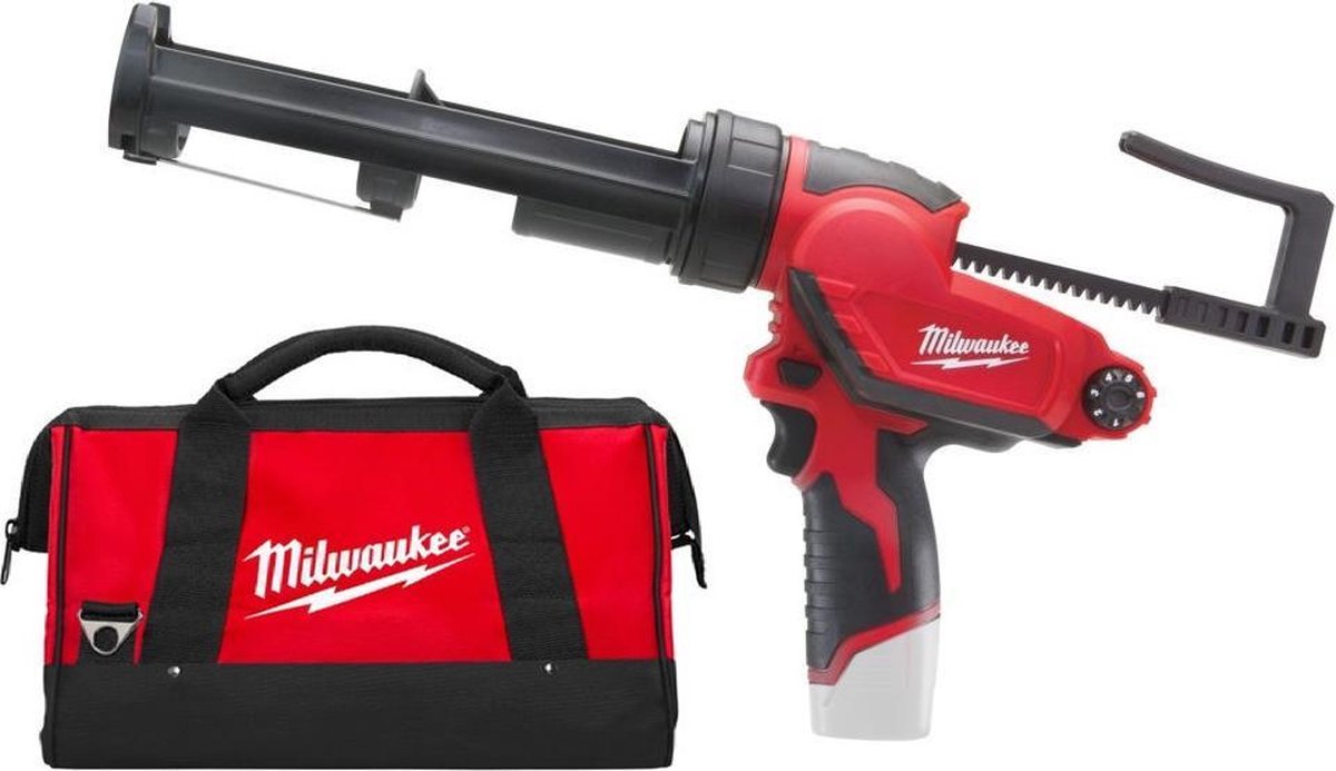 Milwaukee m12 pcg 310c-0 subcompact accu lijm- en kitspuit met 310 ml patroonhouder - 4933441783