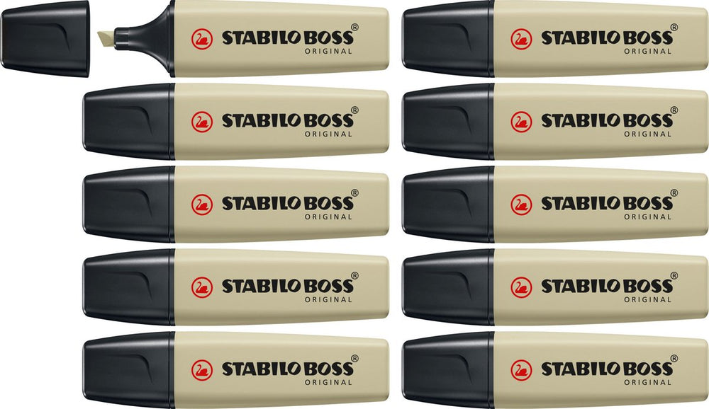 Stabilo boss original - markeerstift - modder groen - doos 10 stuks
