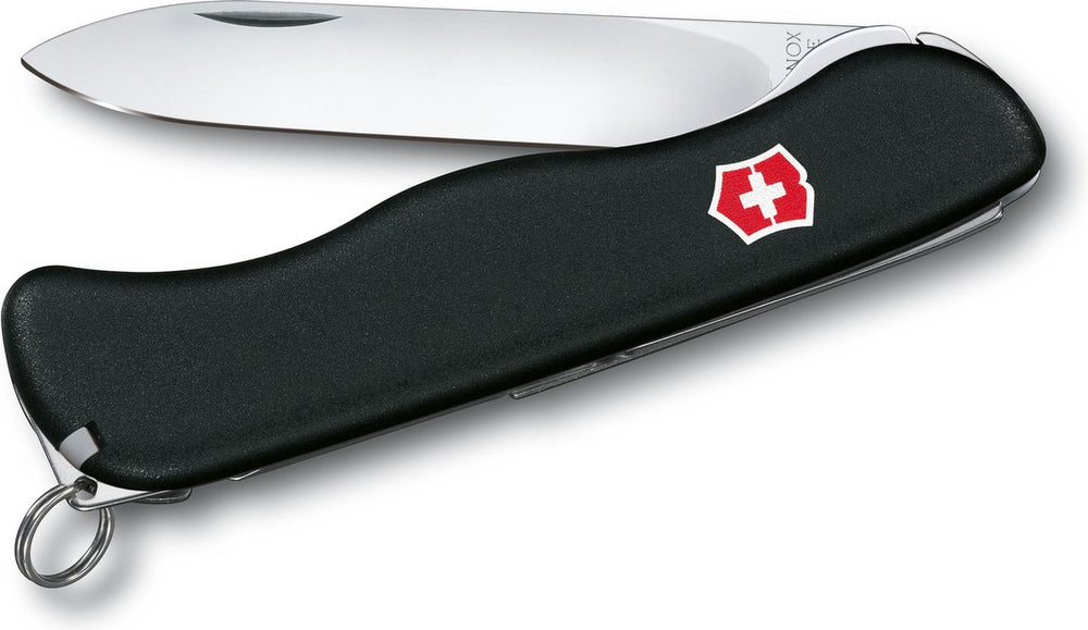 Victorinox sentinel black zwitsers zakmes - 4 functies - zwart