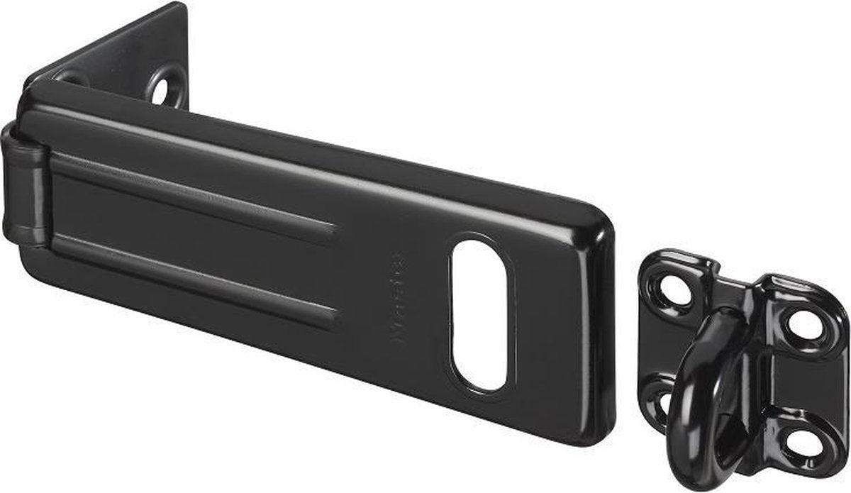 Masterlock overvalslot - verzinkt staal - 110 mm - zwart - 704eurdblk