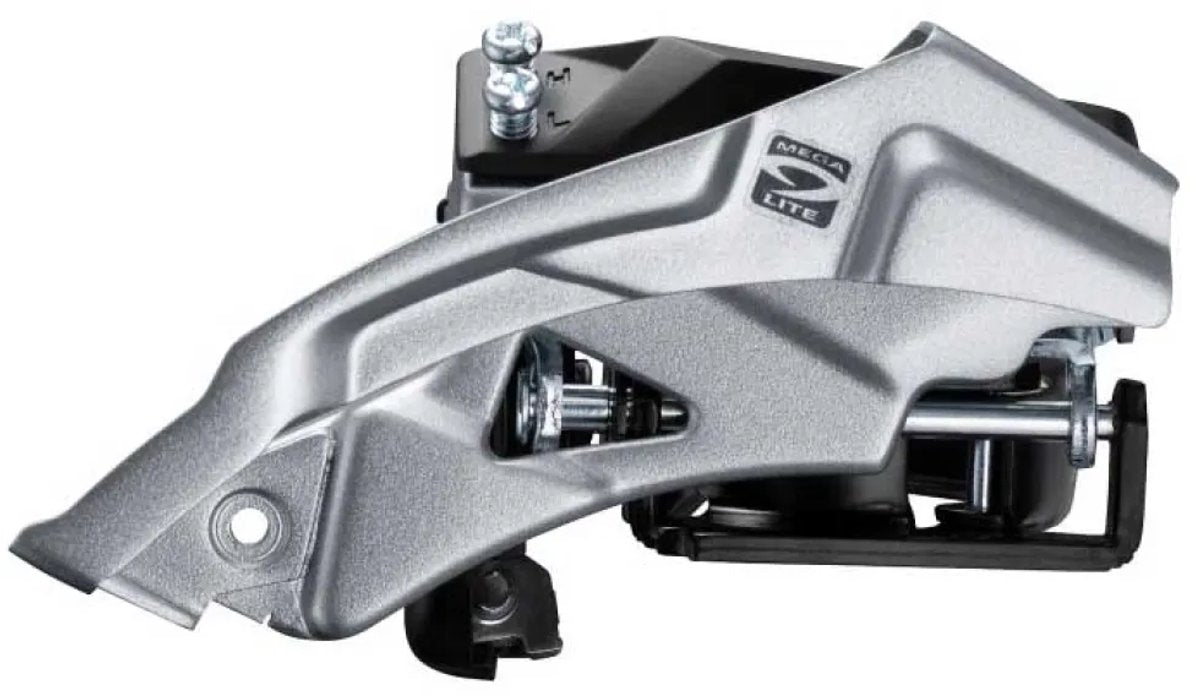 Dérailleur avant 3 x 9 vitesses Shimano Altus FD-M2000 top swing - double traction avec collier bas - 40T (66-69°)