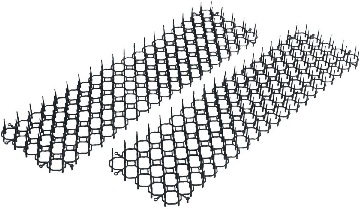 Kinzo dierenafweermat 2 stuks voor dierwering tuin - kattenafweermat voor katten verjagen - afweermat tuin met stekels - vogelwering - stekelmat tuin - 49 x 14 cm
