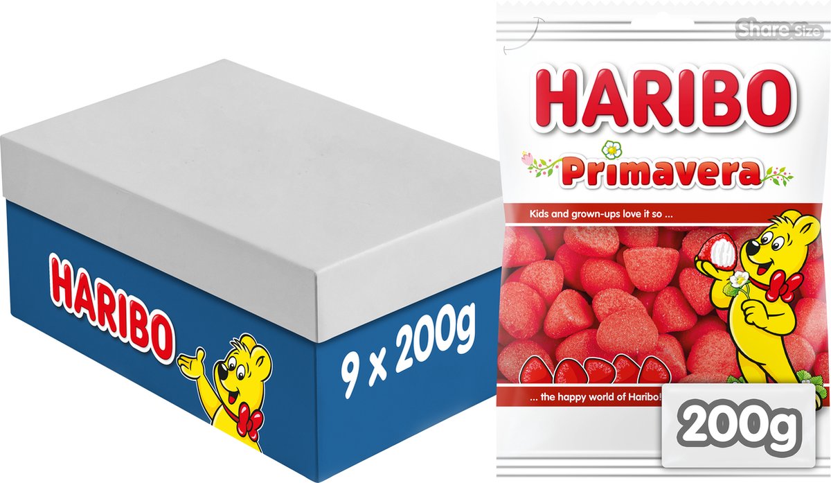 Haribo schuim aardbeien zak (9x 200gr)