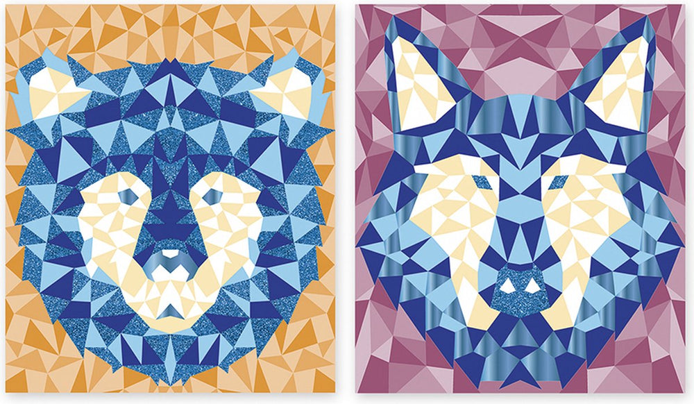 Janod - mysterix - mozaiek foamstickers - bosdieren