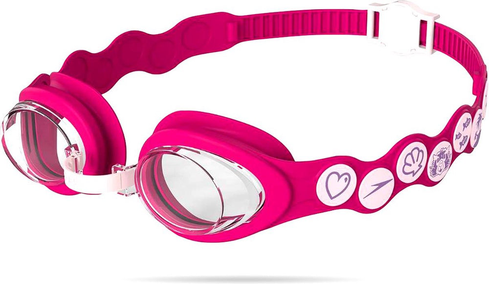 Speedo infant spot goggle zwembril meisje - duikbril kinderen 0-7 jaar - eenvoudig verstelbare bandjes met drukknop - roze