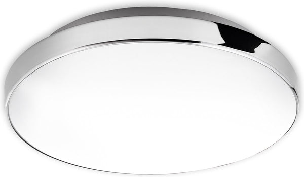 Briloner malbona - badkamerlamp plafondlamp - plafonnière badkamerverlichting - 13 watt - 1.200 lumen - 4.000 kelvin - wit-chroom - 28.5cm