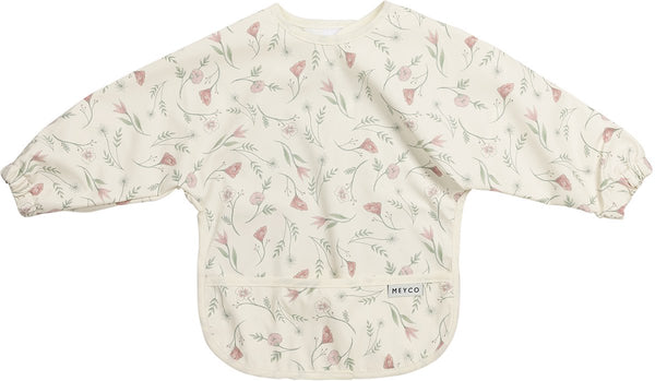Meyco baby flower mouwslab - multicolour