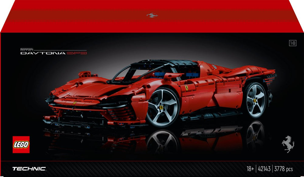 Lego technic ferrari daytona sp3 raceauto collectible voor volwassenen - 42143