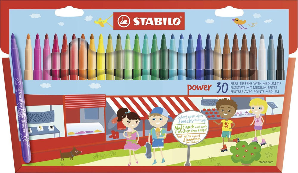Stabilo power - viltstift - set van 30 stuks
