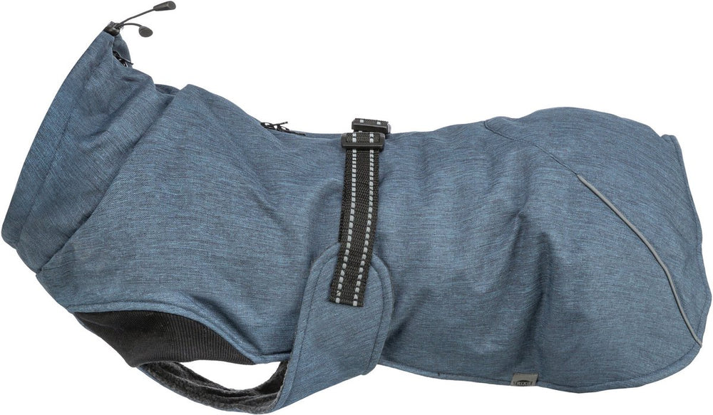 Trixie hondenjas - donkerblauw 50cm - waterafstotend, fleece voering, reflecterende elementen