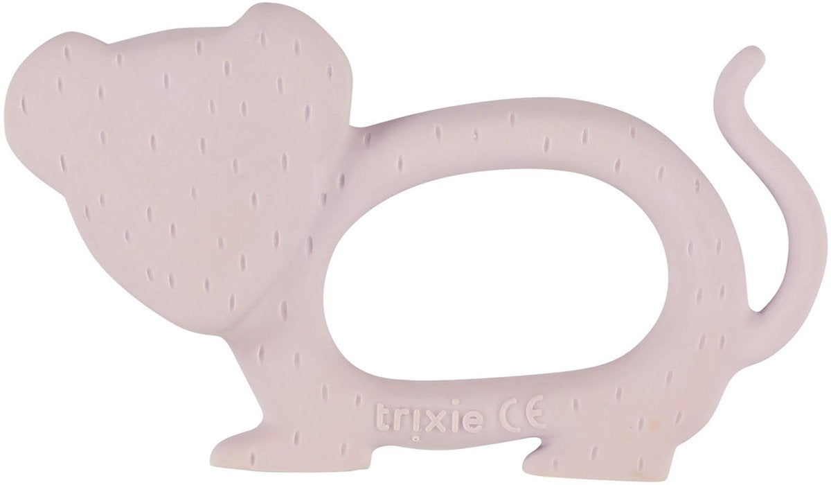 Trixie natuurlijk rubber grijpspeeltje - mevr. muis