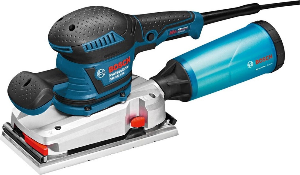 Bosch vlakschuurmachine gss 280 ave (handgreep, microfilterbox)