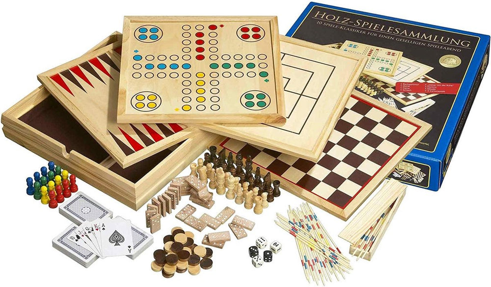 Philos houten spellenverzameling 10