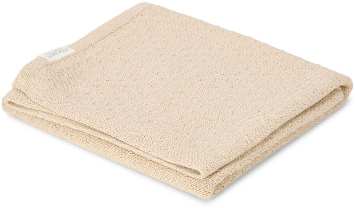 Little dutch gebreid ledikantdeken – beige – essentials