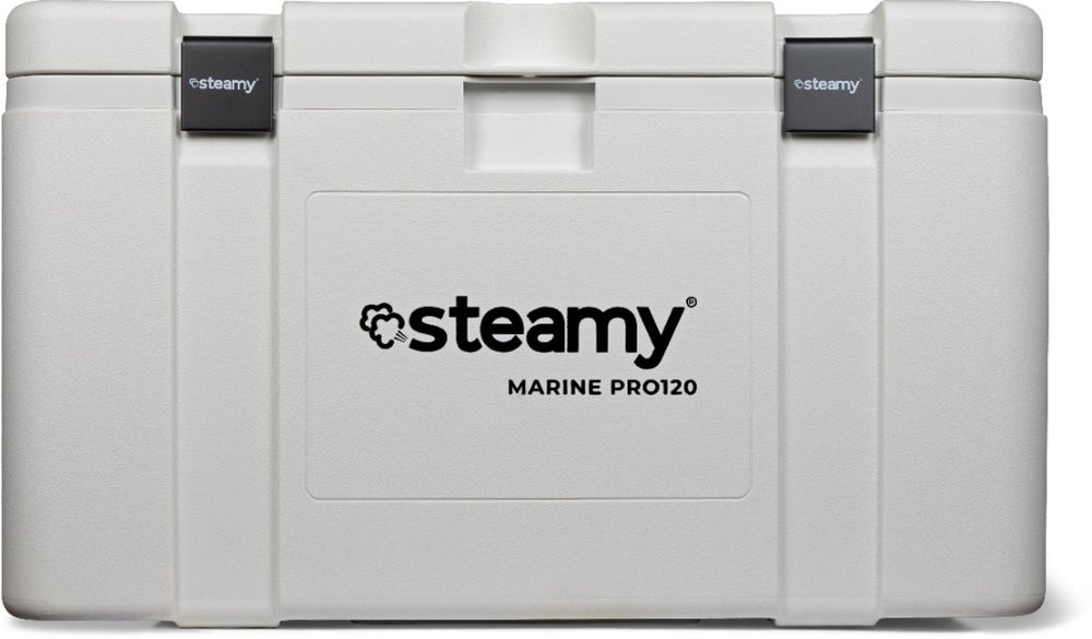 Steamy marine pro 120 - grote koelbox - extra goed geïsoleerd - 120 liter - wit
