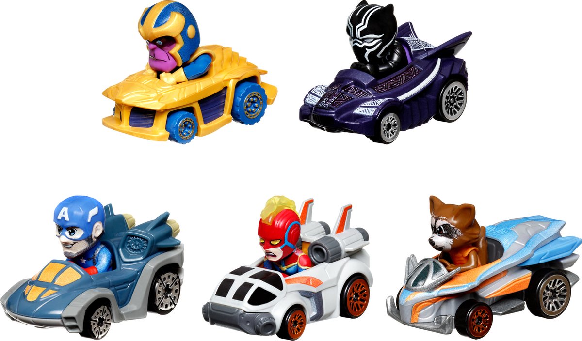 Hot wheels racer verse marvel 5-pack - speelgoedvoertuig