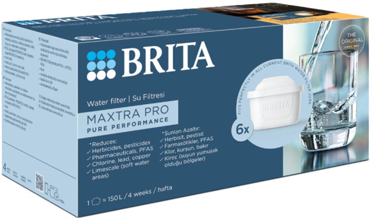 Brita maxtra pro pure performance waterfilter - 6 stuk