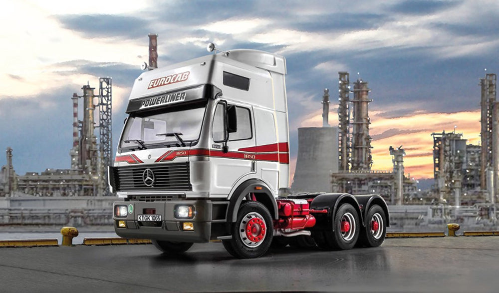 Italeri modelbouwpakket vrachtwagens - 3924 mercedes-benz sk eurocab 6x4 plastic - 1:24 - modelbouw
