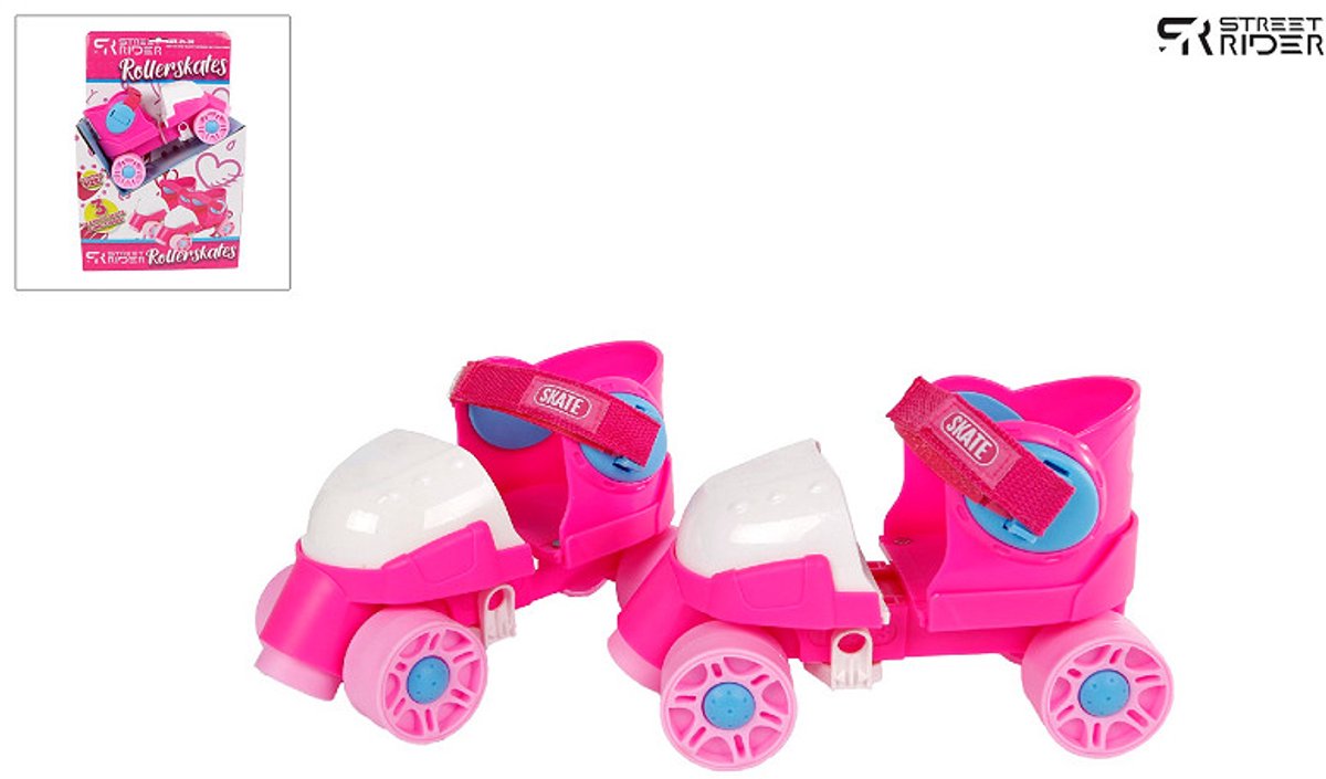 Street rider junior rolschaatsen roze, maat 24-30