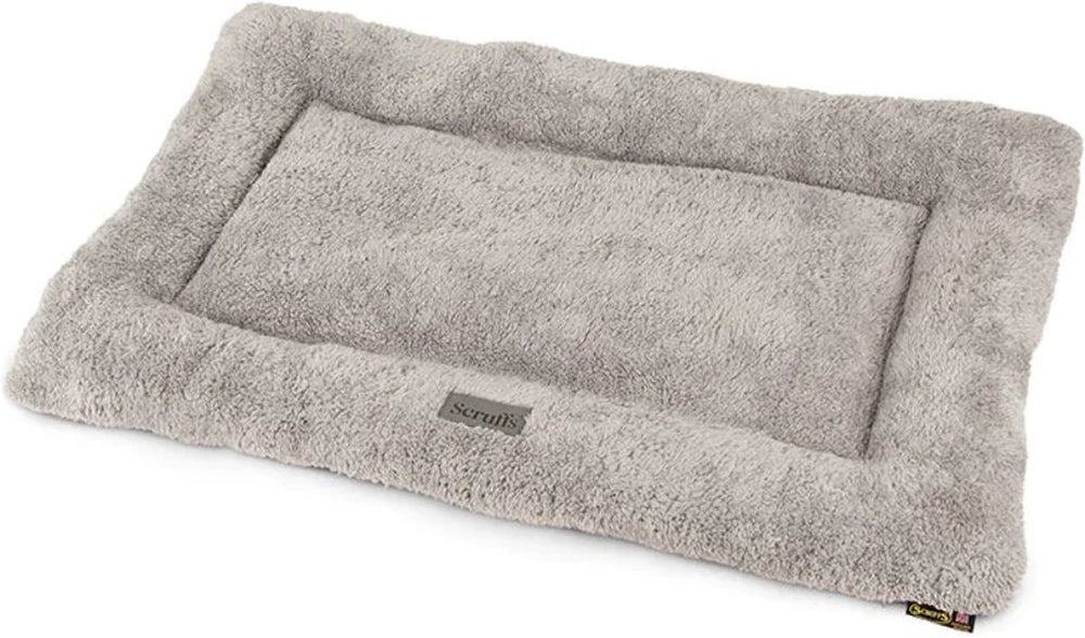 Scruffs cosy benchkussen - zacht hondenkussen - anti-slip - imitatie su�de - grijs - l - 105 x 70 cm