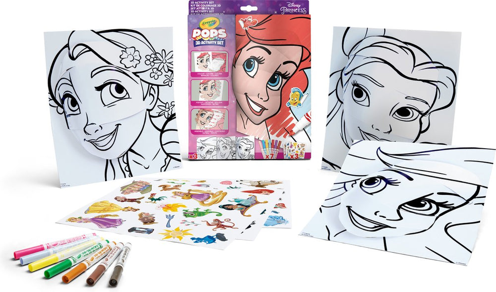 Crayola - pops - hobbypakket - 3d-activiteiten voor kinderen - disney princess-thema