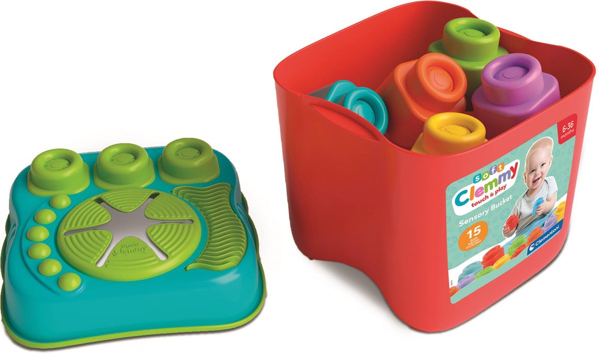 Clementoni Baby Clemmy Sensorische Emmer met Blokken