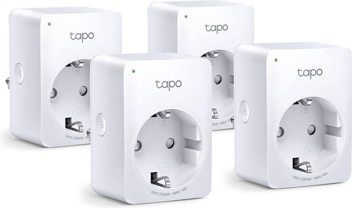 Tp-link tapo p100 slimme stekker - nederland- 4 pack