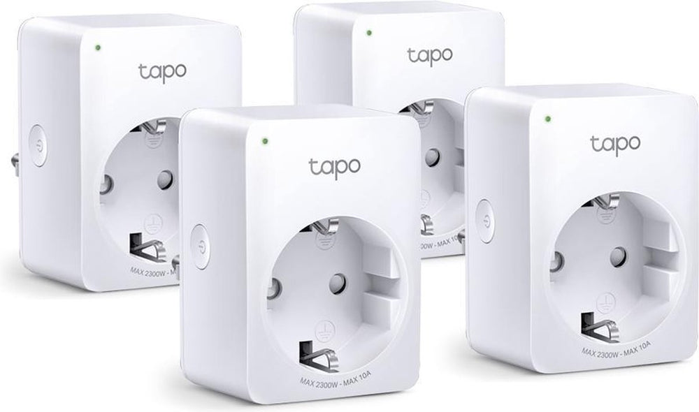 Tp-link tapo p100 slimme stekker - nederland- 4 pack