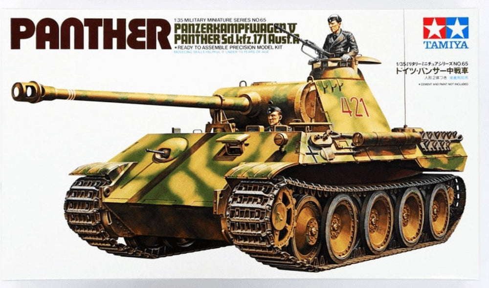 Tamiya modelbouwpakket militaire voertuigen - 35065 wwii ger.sdkfz.171 panther a plastic - 1:35 - modelbouw