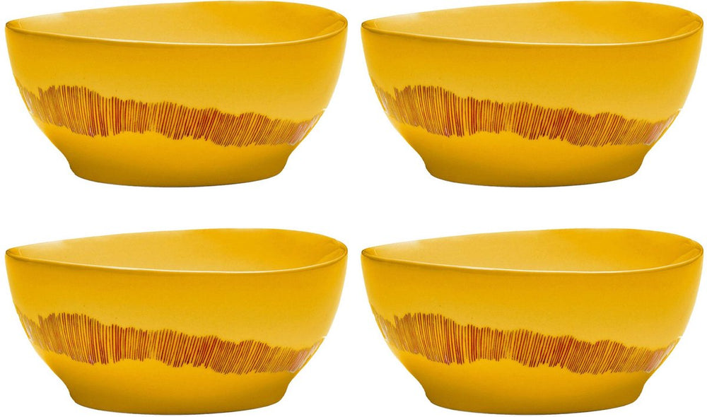 Serax - ottolenghi feast - kom s - geel rood - 16 ø - 4 stuks