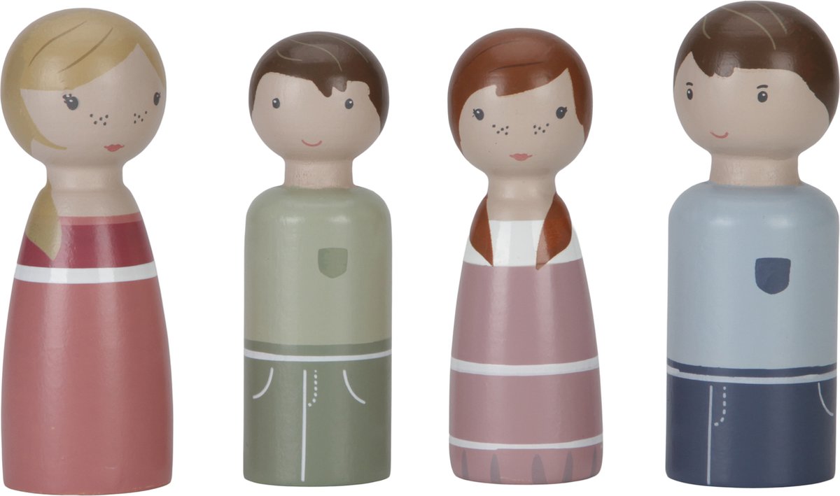 Little dutch - aanvulset poppenhuis - familie rosa fsc