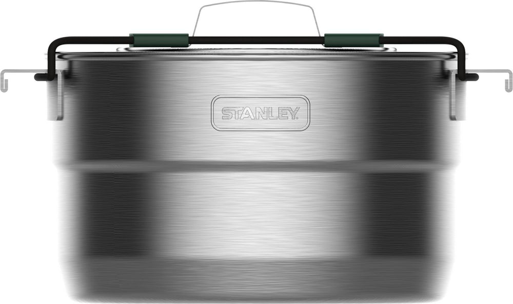 Stanley adventure full kitchen basecamp cook set 3.5l - 11-delige pannenset - lichtgewicht roestvrijstalen pan - voor backpacken, wandelen en kamperen - campingpannen - vaatwasserbestendig