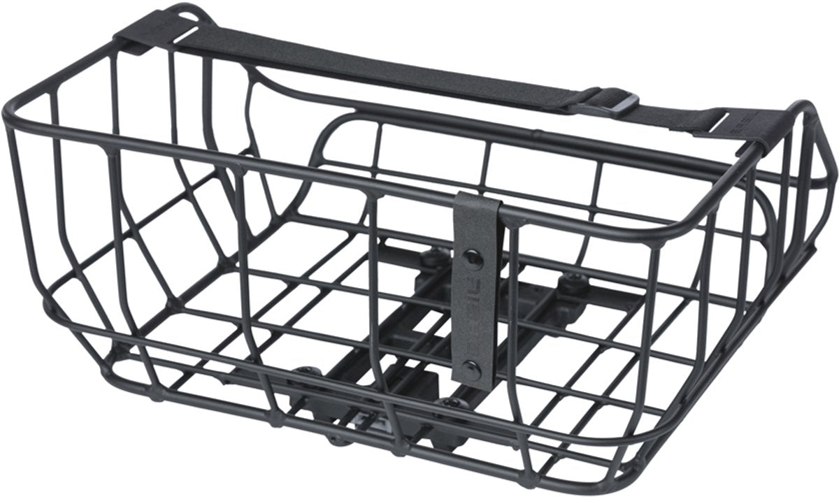 Basil Portland fietsmand achter MIK 25L mat zwart