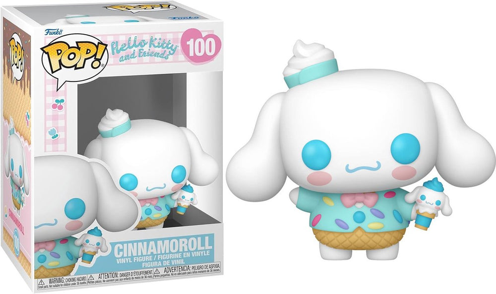Funko hello kitty hello kitty and friends - cinnamaroll (ice cream) vinylfiguur 100 pop! meerkleurig unisex