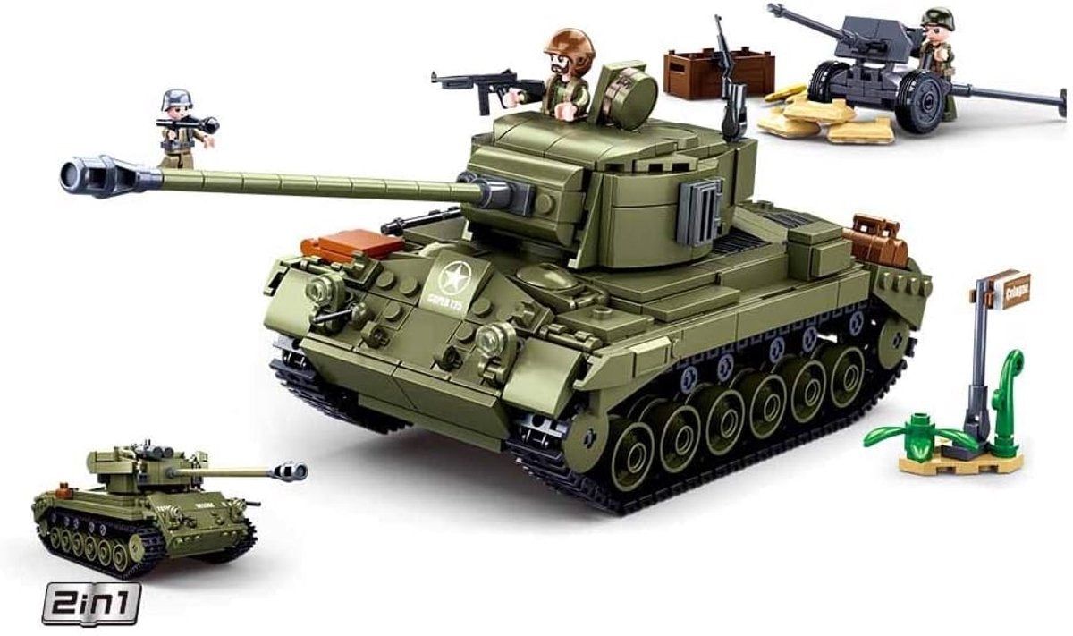 Sluban leger - medium tank groen