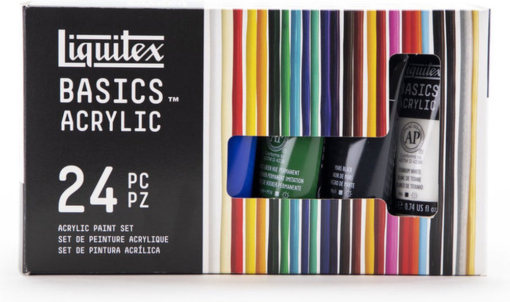 Liquitex basics acrylverf best sellers set - 24 tubes 22ml