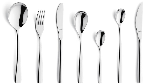 Amefa gaia - 42 delige all you need bestekset - 6 personen- zilver- 18 0 chroomstaal – cadeauverpakking