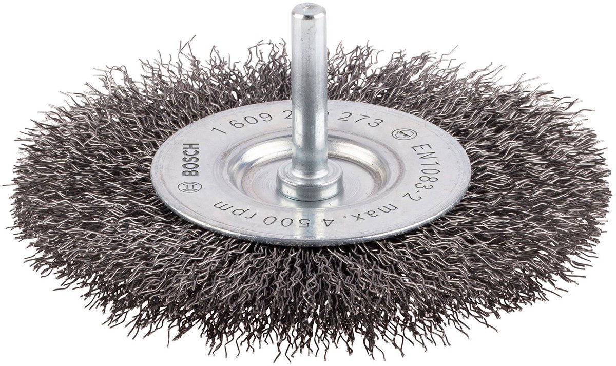 Bosch 6mm schijfborstel 100 gegolfd 0.3 staal