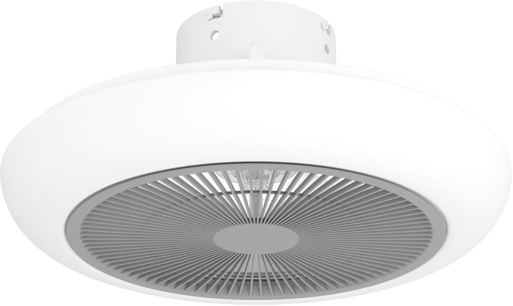 Eglo sayulita plafondlamp met ventilator - 45,5cm - ac longer life - wit|grijs - dimbaar - 3 standen