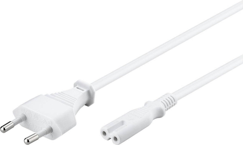 Scanpart c7 stroom kabel 2 meter - met stekker - geschikt voor randapparatuur - wit - universeel