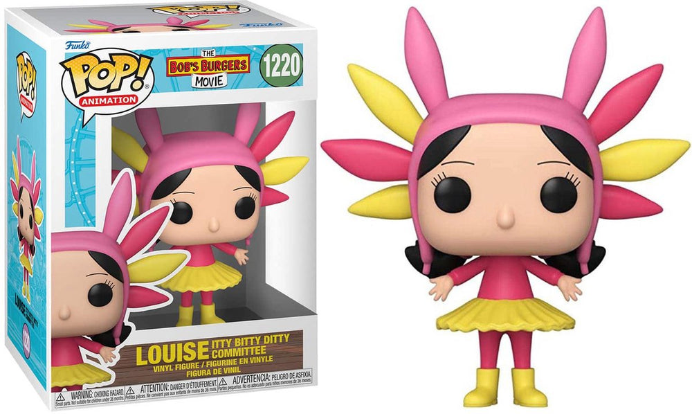 Funko the bob's burgers movie pop! pride vinyl figure louise itty bitty ditty committee 9 cm