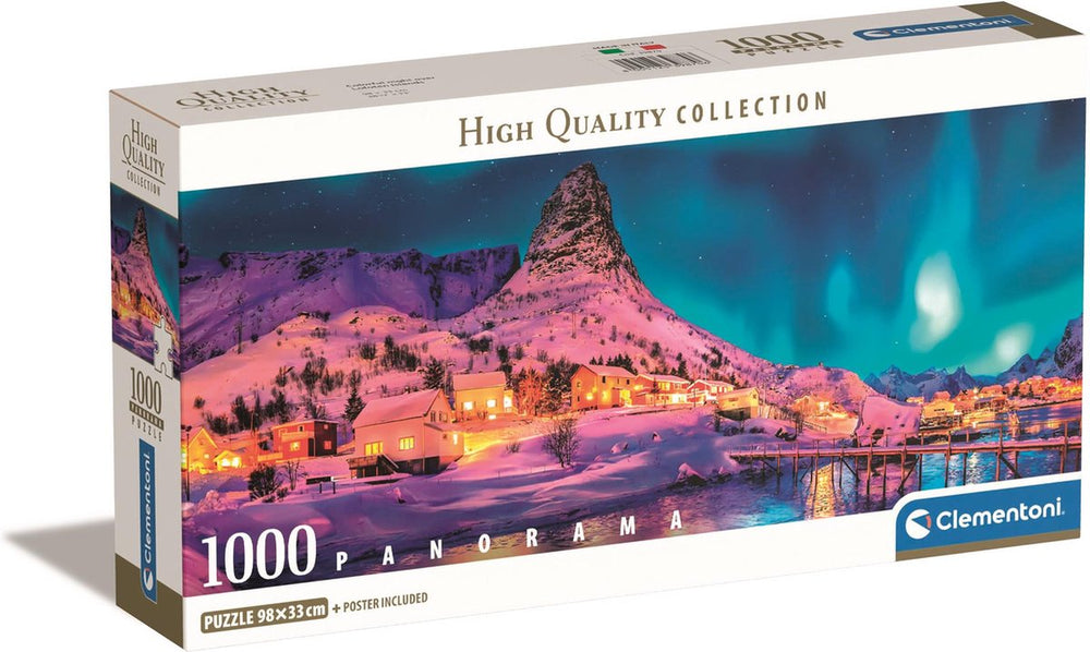 Clementoni - puzzel - 1000 stukjes - panorama nacht landschap - puzzel voor volwassenen - high quality collection