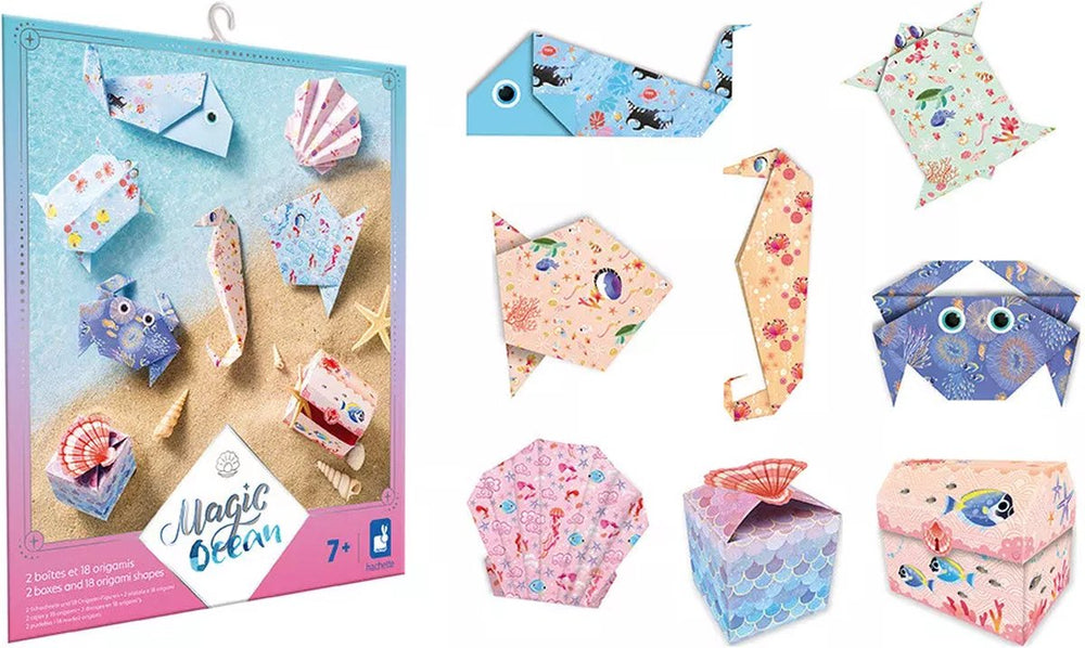 Janod - magic ocean - origami - maak 2 dozen en 18 origami figuren
