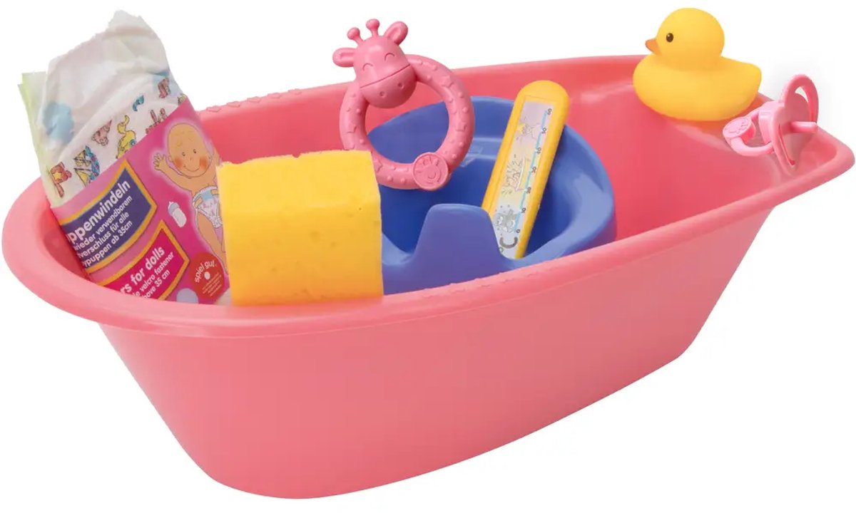 Poppenbad met Accessoires, 8dlg.